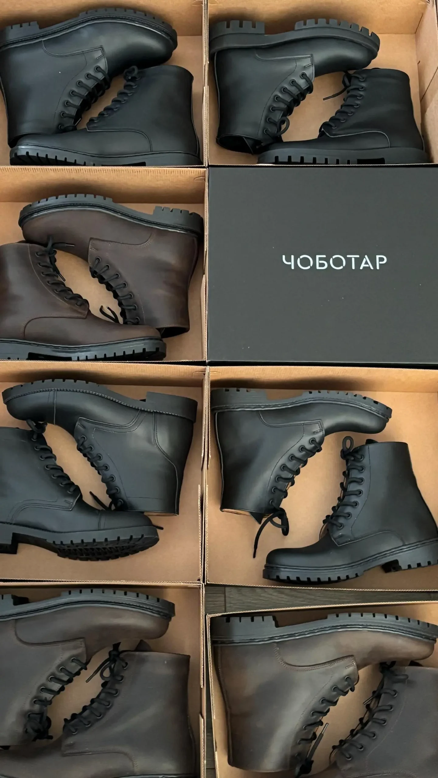 Men S Brown Crazy Horse Leather Combat Boots